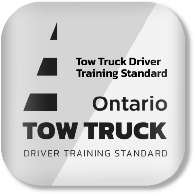 Tow truck driver training standard. Ontario tow truck driver training standard course button.