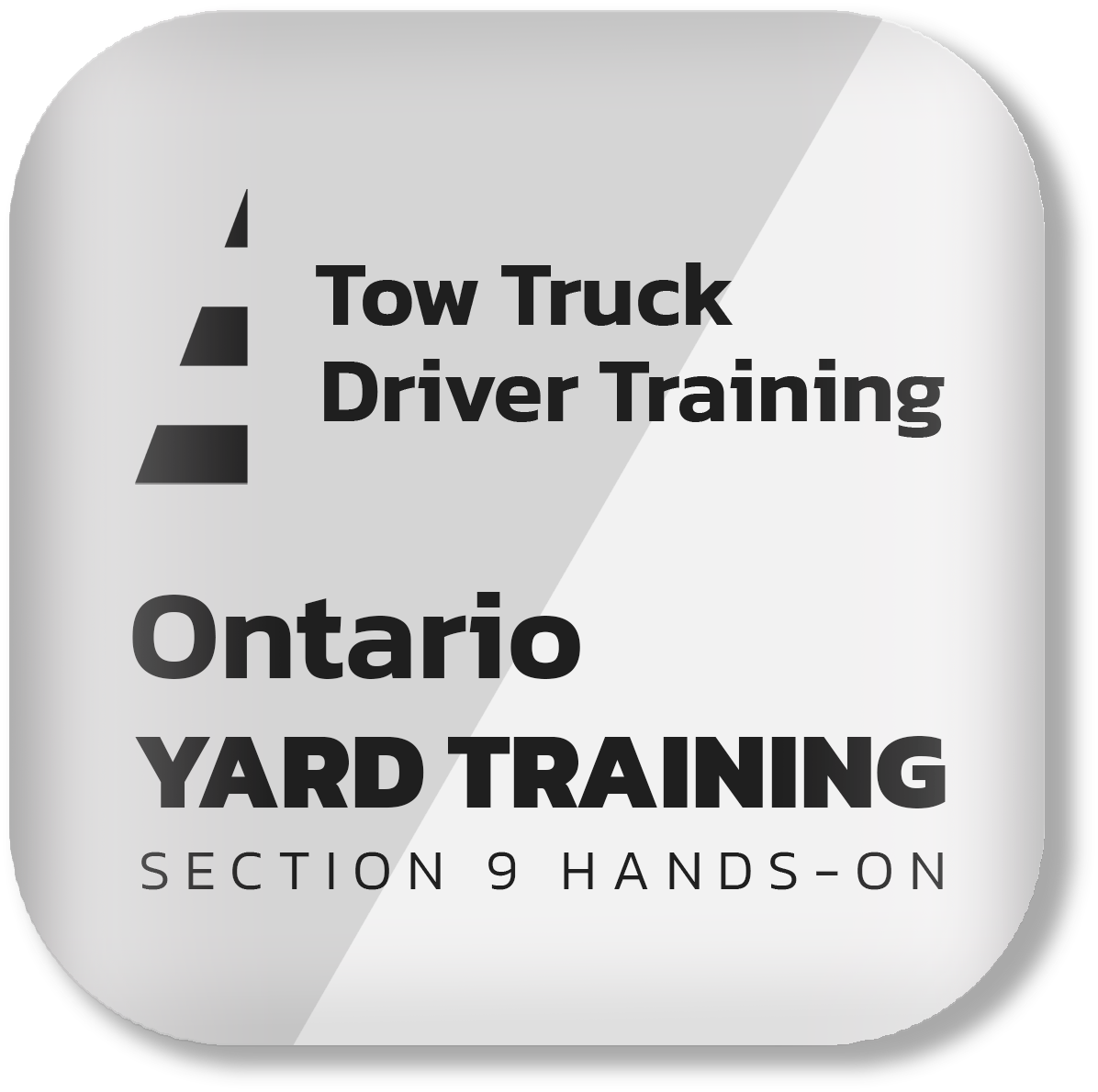 Tow Truck Driver Training Ontario Tow Truck Driver Yard Training course button.